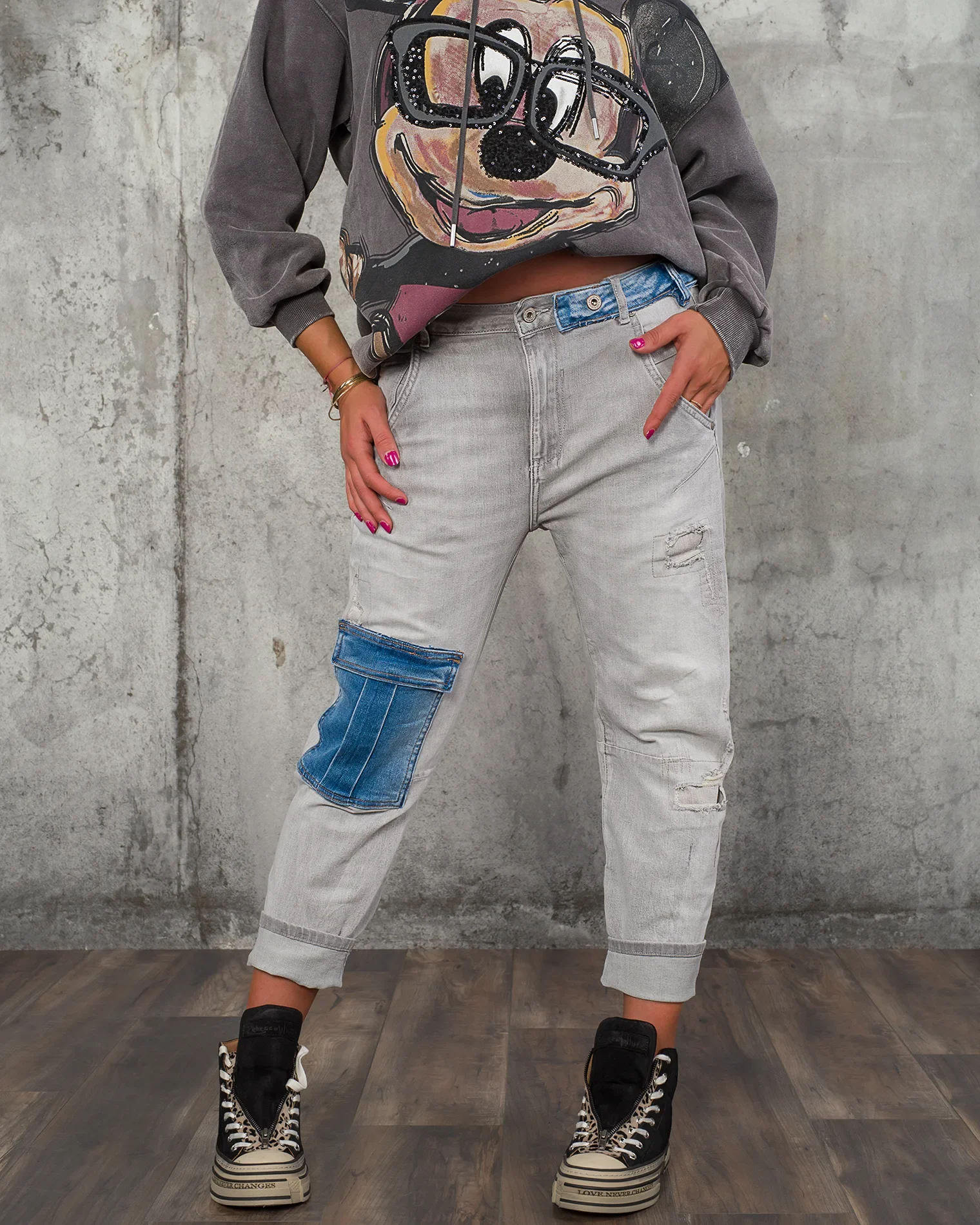 Дънки Truth Burst, Сив Цвят