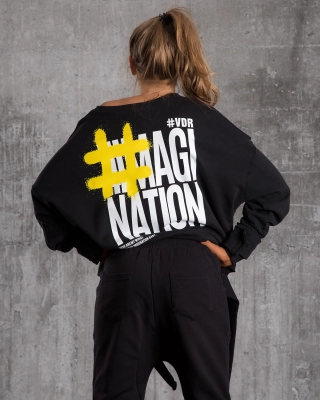 φούτερ #Imagination, Μαυρος Χρώμα
