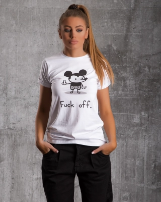 Μπλουζάκι Bad Mickey, άσπρο  Χρώμα