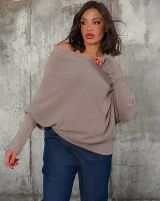 Пуловер Tell Me Lies, Цвят Тъмно Таупе