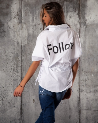 Πουκάμισο με σετ Follow Me, άσπρο  Χρώμα