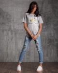Τούλι T-shirt Elegancia, Μωβ Χρώμα