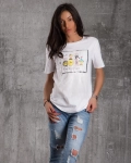 Τούλι T-shirt Elegancia, Μωβ Χρώμα