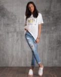 Τούλι T-shirt Elegancia, Μωβ Χρώμα